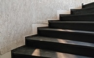 Granit Treppen und Sockelleisten Nero Assoluto India