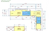 CAD Zeichnung der Kermik Arbeitsplatten