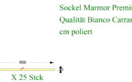 AutoCad Zeichnung der Marmor Sockelleisten