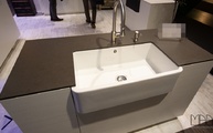 Silestone Calypso mit suede Oberfläche und 1,2 cm Plattenstärke