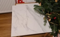 Statuario Michelangelo Level Keramik Arbeitsplatte in Karlsruhe geliefert
