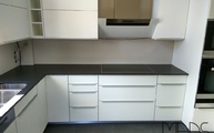 Montage der Silestone Arbeitsplatten Arden Blue