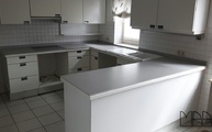 Montage in Kassel: Dekton Arbeitsplatten Ventus