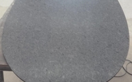 Produktion - Ovale Steel Grey Granit Tischplatte 