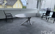 Lieferung in Kelkheim der Granit Tischplatte Steel Grey