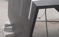 Produktion - Iron Grey Neolith Arbeitsplatte und Seitenwangen