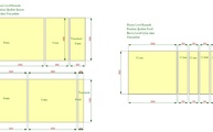 CAD Zeichnung der drei Level Keramik Platten