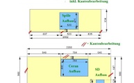 Zeichnung der Küche in Kempten