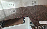 Polierte Tan Brown Granit Arbeitsplatten