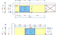 CAD Zeichnung der drei Wischleisten und zwei Arbeitsplatten aus Granit