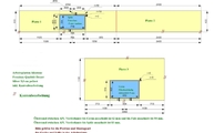 CAD Zeichnung der drei Arbeitsplatten aus Silestone