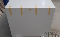 Produktion - Ice White K2 Quarz Arbeitsplatte und Seitenwange