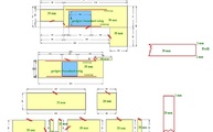 CAD Zeichnung der Granit Arbeitsplatten und Rückwände