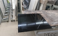 Produktion - Polierte 203T Nero Marquina CTX-BasicQuarz Arbeitsplatte