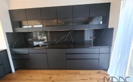 Küche in Koblenz mit 203T Nero Marquina CTX-BasicQuarz Arbeitsplatten