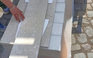 Lieferung in Koblenz der Mamor Fensterbänke und Fliesen Botticino Semi Classico