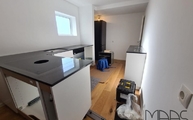 Montage in Koblenz der Impala Scuro Granit Arbeitsplatten