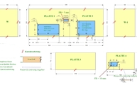 CAD Zeichnung der Granit Arbeitsplatten und Seitenwangen