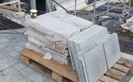Granit Treppen und Abdeckplatten Padang Cristallo TG 34 in Koblenz geliefert