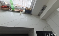 Ausklinkungen in der 8868 Argos White CTX-BasicQuarz Arbeitsplatte