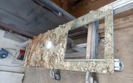 Produktion - Auschnitt in der Atlas Granit Arbeitsplatte