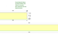 CAD Zeichnung der zwei Quarz Fensterbänke