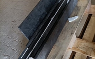 Granit Fensterbänke Anden Phyllit und Granit Trittstufe Steel Grey in Köln geliefert