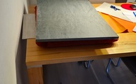 Lieferung der Neolith Tischplatte Aspen Grey in Köln