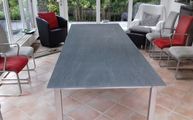 Lieferung der Aspen Grey Tischplatten Neolith nach Köln