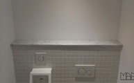 Marmor Abdeckplatte in 2,0 cm Stärke für das Bad in Köln