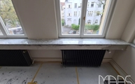 Bianco Carrara C Marmor Fensterbänke in Köln geliefert