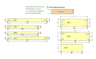 CAD Zeichnung der Marmor Fensterbänke in Köln
