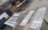 Produktion - Bianco Carrara C Marmor Fensterbänke