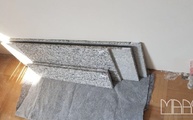 Granit Fensterbänke Bianco Sardo in Köln geliefert