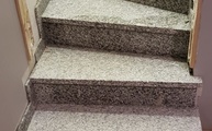 Montage in Köln der Granit Treppen Bianco Sardo