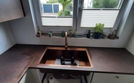 Spüle in der Bruno Laminam Arbeitsplatte