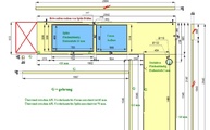 CAD Zeichnung der L-Küche in Köln