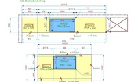 Skizze der Silestone Arbeitsplatten Cemento Spa