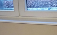 Silestone Fensterbank mit polierter Oberfläche