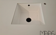 Unterbauspüle in der Color White Marazzi Arbeitsplatte