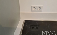 Ceranfeld in der Color White Marazzi Arbeitsplatte
