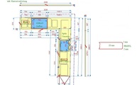 CAD Zeichnung der Marmor Arbeitsplatten und Sockelleisten