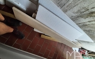 Lieferung der Crema Marfil Marmor Fensterbänke in Köln