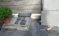 Lieferung in Köln: Granitplatten aus dem Material Devil Black