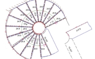 CAD Zeichnung der Onyx Treppe