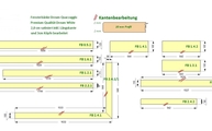 CAD Zeichnung der Dream Quarzagglo Fensterbänke 