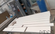 Produktion - 2 cm dicke Dream Quarzagglo Fensterbänke Dream White