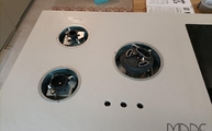 Gaskofelder in der Edora Dekton Arbeitsplatte