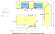 Zeichnung der drei Dekton Arbeitsplatten in Köln
