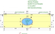 CAD Zeichnung der Waschtischplatte